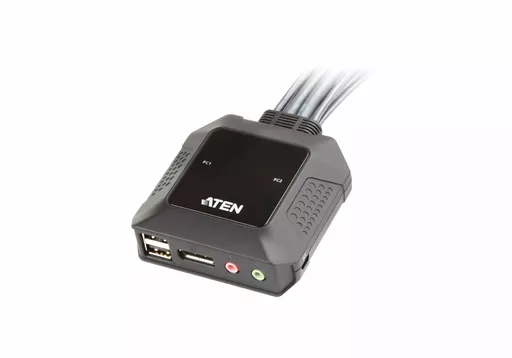 ATEN CS22DP KVM switch Black