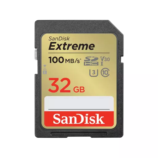 SanDisk Extreme 32 GB UHS-I Class 10 SDXC Memory Card