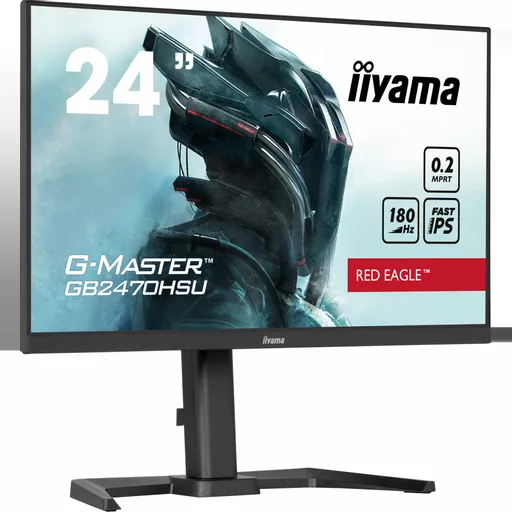 iiyama G-MASTER Unleash your full gaming potential with the Fast IPS GB2470HSU Red Eagle