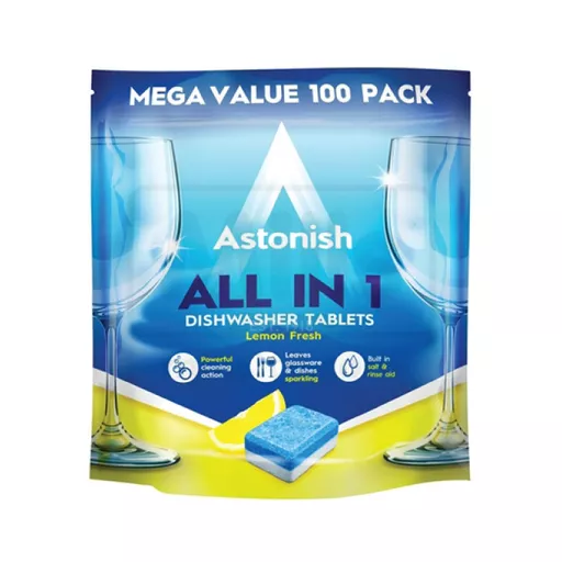 All-in-one Dishwasher Tablets Lemon Pk100
