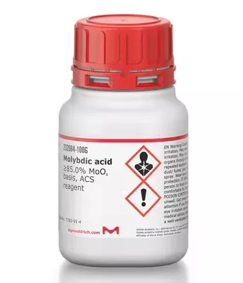 Molybdic acid ≥85.0% MoO3 basis 100G