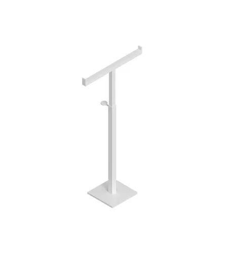 Counter Top White Adjustable Double Sided Bag Stand