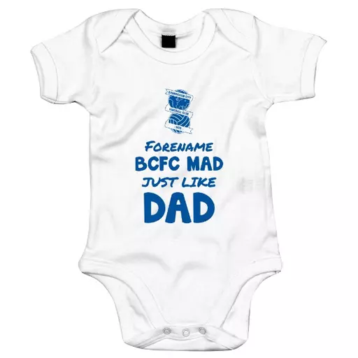Birmingham City FC Mad Like Dad Baby Bodysuit