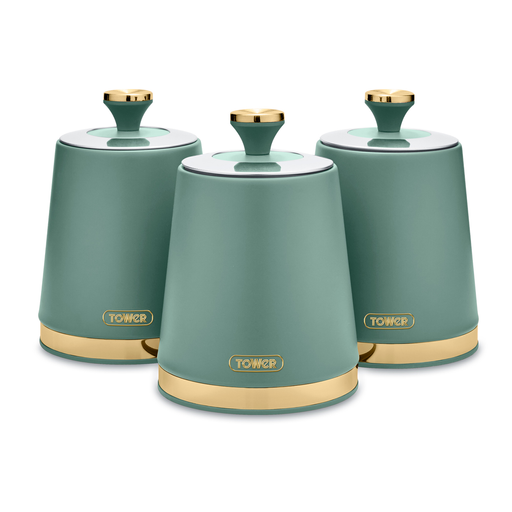 Photos - Food Container Tower Cavaletto Set Of 3 Canisters Jade T826131JDE 