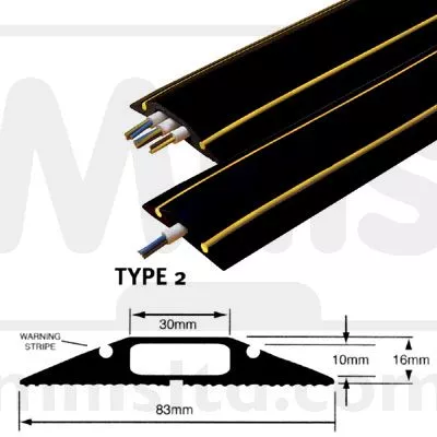 Hazard Control Cable Protector Type 2 3m Bk