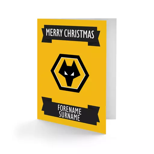 Wolves Crest Christmas Card