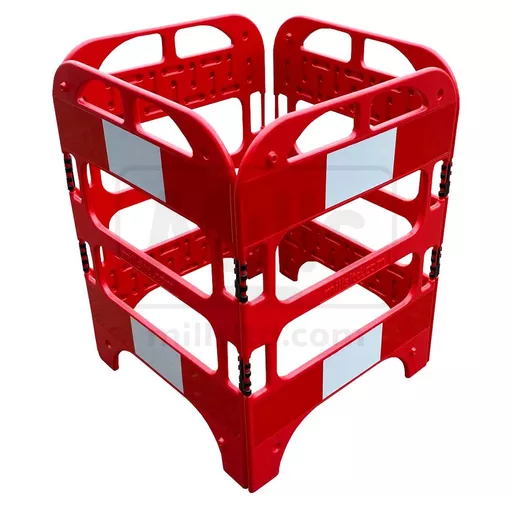 Mills Red / White Plastic Gate Guards