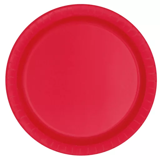 Red Paper Plates