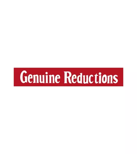 'Genuine Reductions' Horizontal Sale Banner - 760mm x 120mm