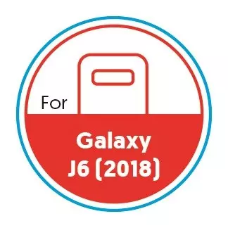 Smartphone Circular 20mm Label - Galaxy J6 (2018) - Red