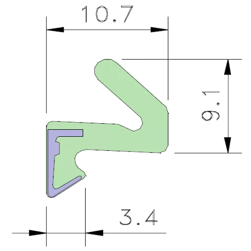 AQUAMAC 21 Draught Strip Seal