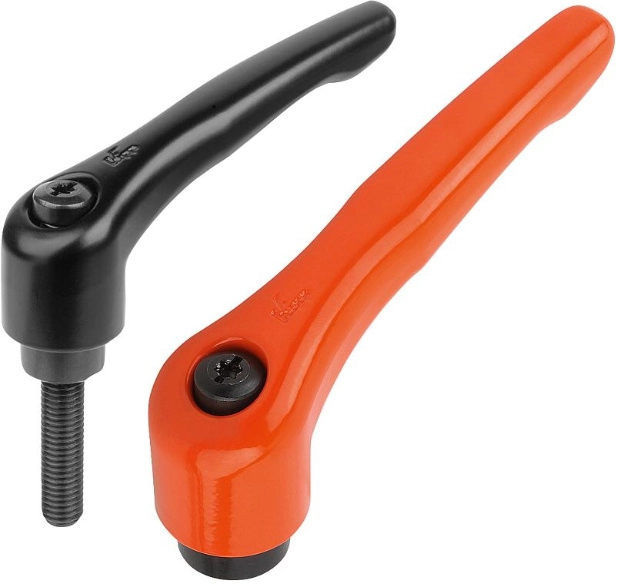 K0122 - Clamp Levers With Zinc Handle and Steel Thread M3-M16