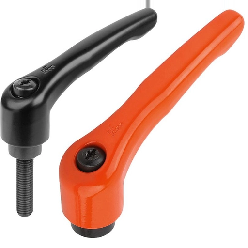 K0122 - Clamp Levers With Zinc Handle and Steel Thread M3-M16