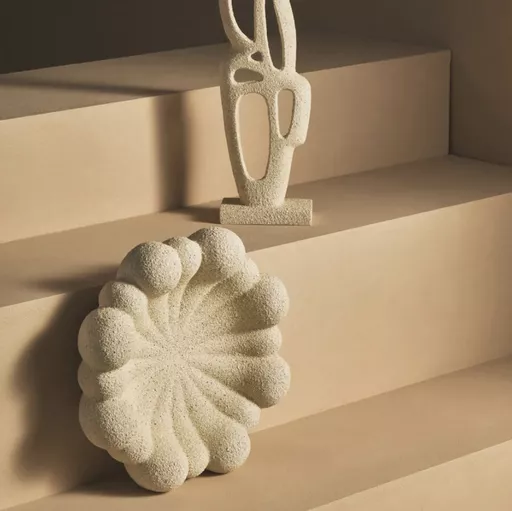 Bubble Design Bowl, Broc, Cream
