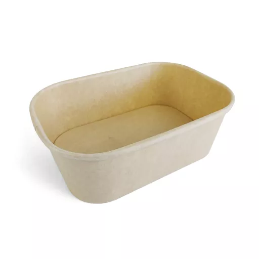 750ml Rectangular Food Bowl Kraft