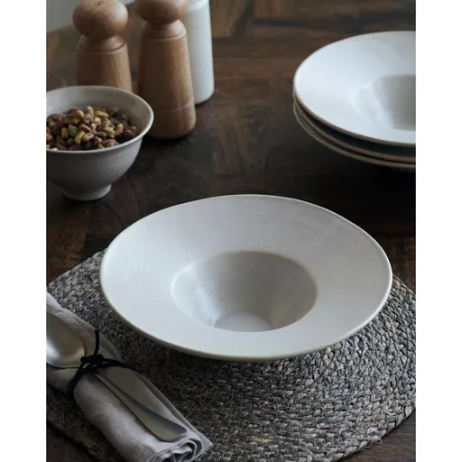 Bowl/Pasta plate, Pion, Grey/White