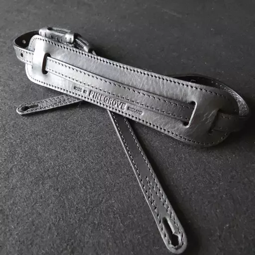 GS24 Black Vintage-style Guitar Strap -  B-stock (2)