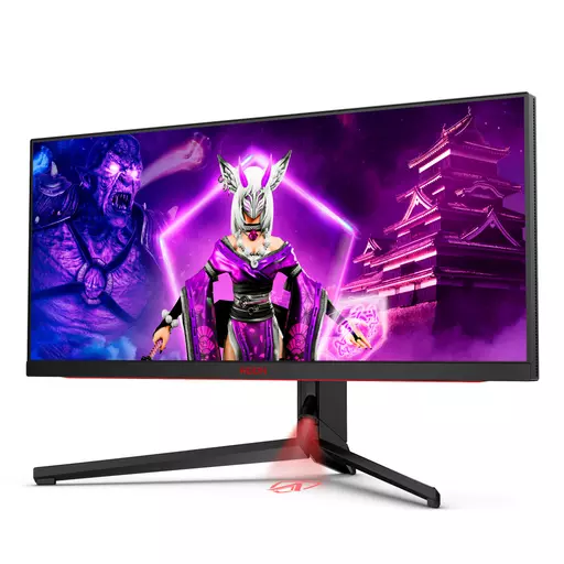 AOC AGON PRO AG344UXM computer monitor 86.4 cm (34") 3440 x 1440 pixels UltraWide Quad HD LED Black, Red