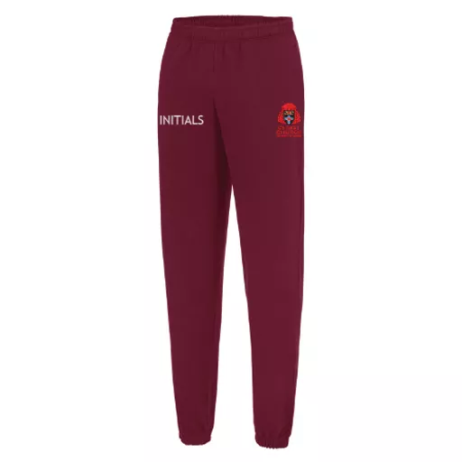 ChristChurchCollege_CuffedSweatpant_Burgundy_Front.png