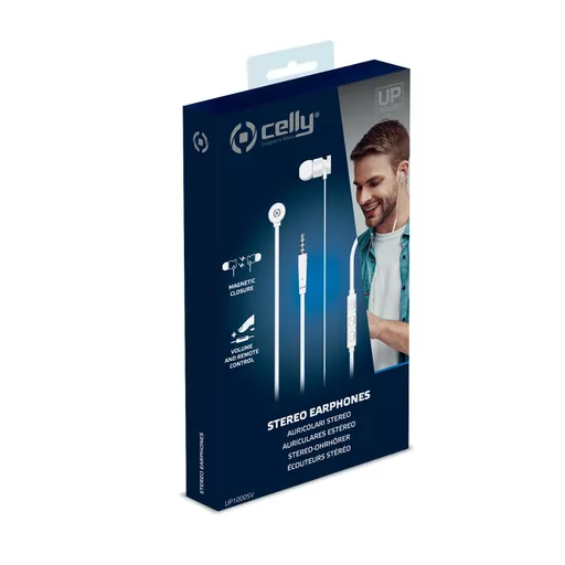 Celly UP1000 Headset Wired In-ear Calls/Music Silver