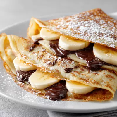 Cooking thin pancakes in a frying pan