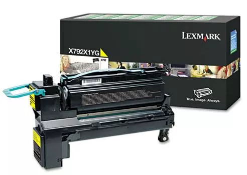 Lexmark X792X1YG Toner cartridge yellow return program, 20K pages ISO/IEC 19798 for Lexmark X 792