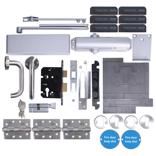 ZOO Architectural A1330/60 Fire Door Pack For Office Door (Locking) KITA13-FDP-A13