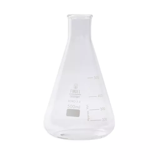 Findel Everyday Conical Flask with Narrow Mouth, 500ml - Pack of 6
