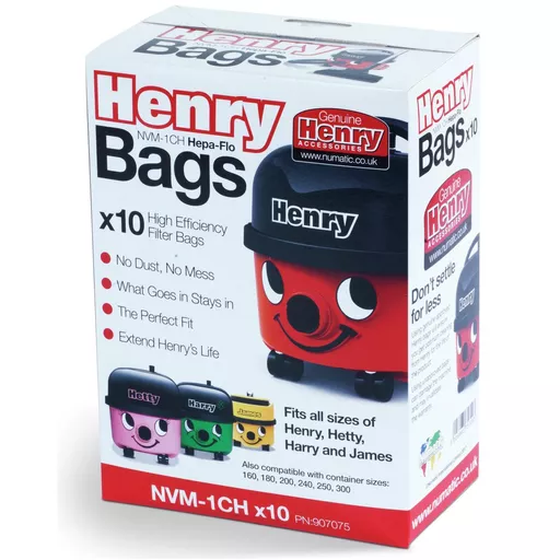 Numatic NVM-1CH Hentry 10pk Cleaner Bags