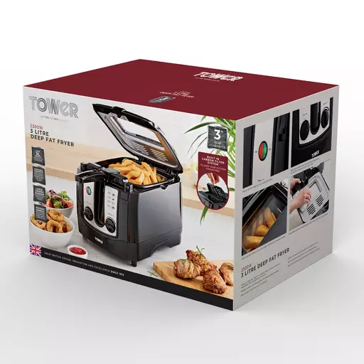 2300W 3 Litre Easy Clean Deep Fryer