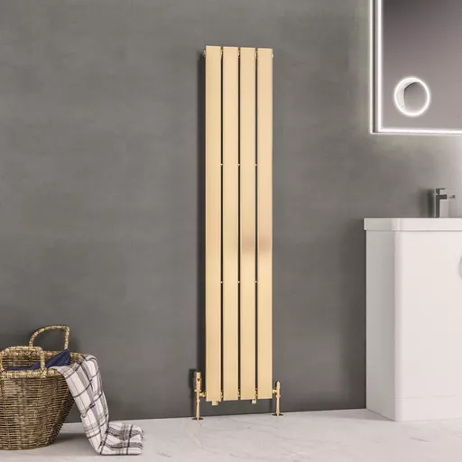 Warrington 1500 x 300 Radiator Type10 Brushed Brass