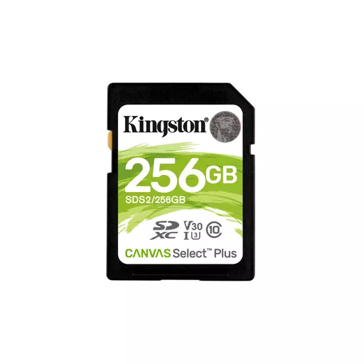 Kingston Technology 256GB SDXC Canvas Select Plus 100R C10 UHS-I U3 V30