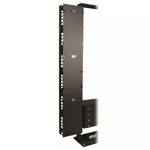 Tripp Lite SRCABLEVRT12 SmartRack 12-in. (30.48 cm) Width High Capacity Vertical Cable Manager - Double finger duct with cover