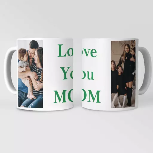 Personalised 'Love You Mom' Photo Mug