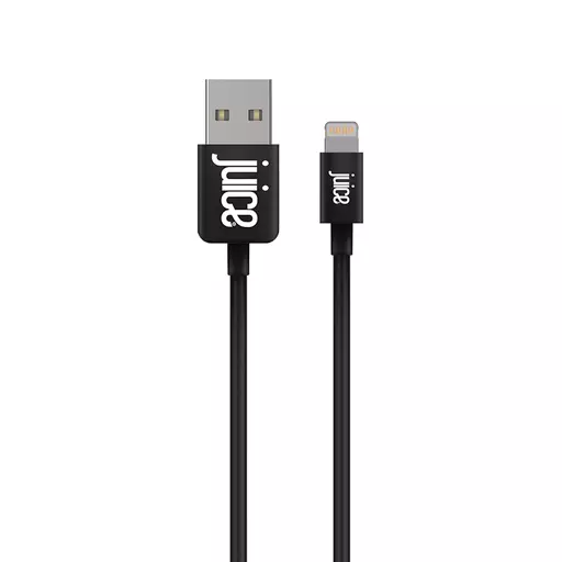 Juice JUI-CABLE-LIGHT-2M-RND-BLK lightning cable Black