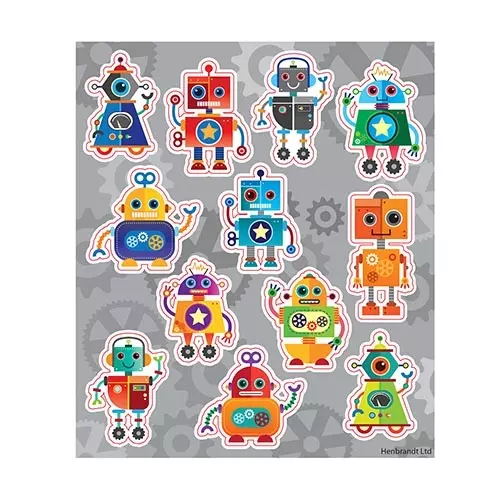 Robot Stickers - Pack of 120