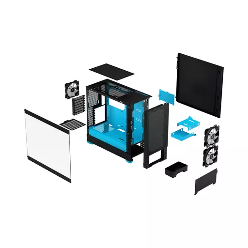 Fractal Design Pop Air Tower Black, Cyan