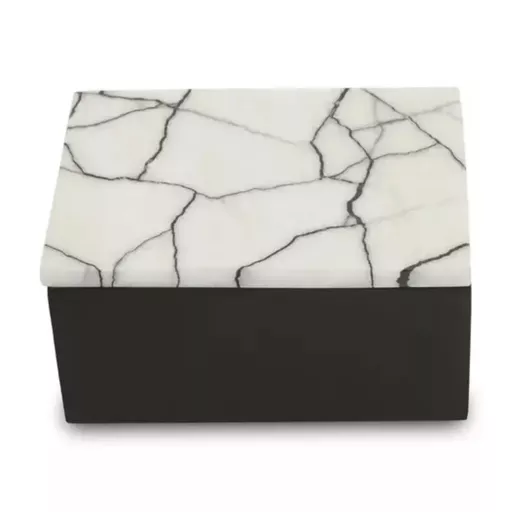 Marble Box, Damira, Black and White - Large