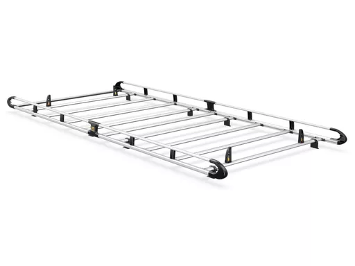 Peugeot Boxer 2006-Onwards L4, H2,H3 Twin Rear Doors - ULTI Rack+ (Aluminium) - 8 Bar Roof Rack