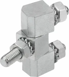 K1142 - Block Hinges With Fastening Nuts In Steel Or Stainless Steel