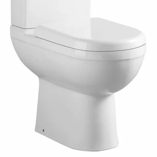 Dura Comfort Height Close Coupled Eco Vortex WC Pan with Fixings - White