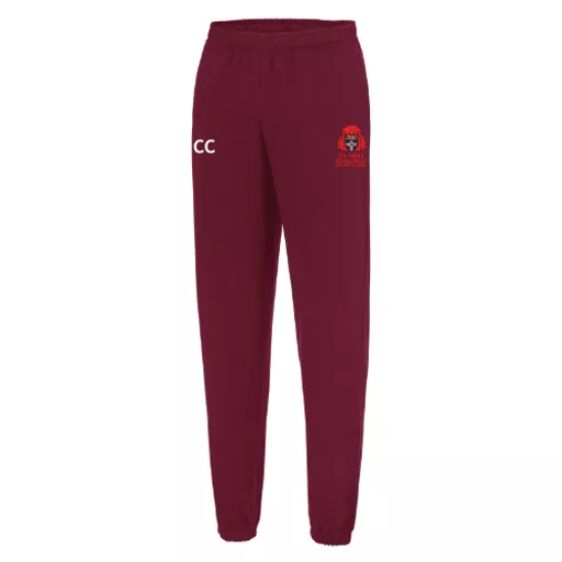 ChristChurchCollege_CuffedSweatpant_Burgundy_Front.png
