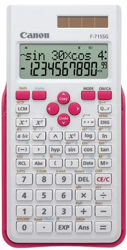 Canon F-715SG calculator Pocket Scientific Pink, White