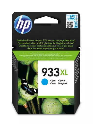 HP CN054AE/933XL Ink cartridge cyan high-capacity, 825 pages ISO/IEC 24711 8,5ml for HP OfficeJet 6100/7510/7610