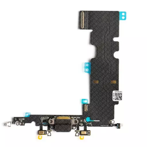 Charging Port Flex Cable (Black) (CERTIFIED) - For iPhone 8 Plus