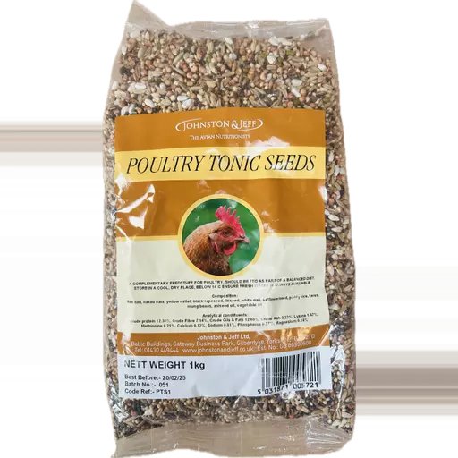 Johnston & Jeff Poultry Tonic Seed (2.5kg or 1kg)