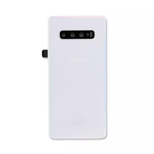 Back Cover w/ Camera Lens (Service Pack) (Prism White) - For Galaxy S10+ (G975)