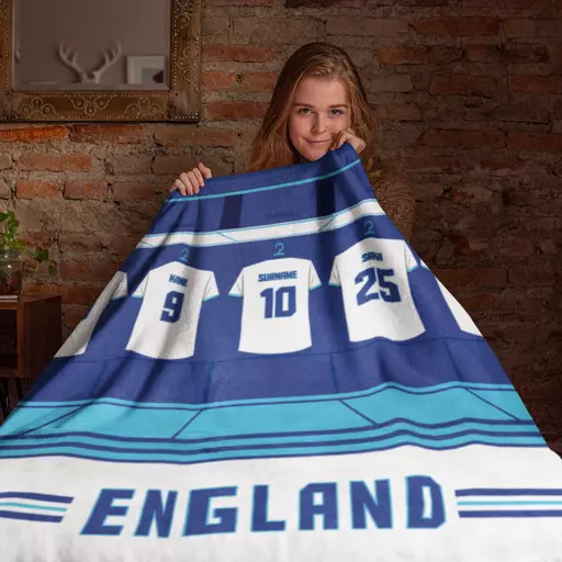 England Dressing Room World Cup Fleece Blanket