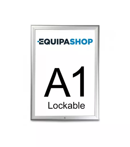 A1 Lockable Silver Snap Frame - 32mm