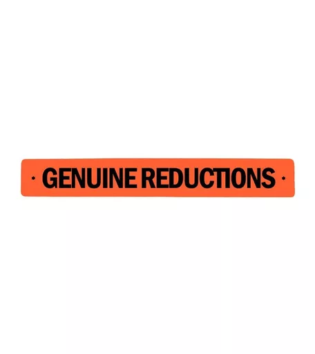 'Genuine Reductions' Horizontal Sale Banner - 760mm x 125mm